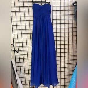 Elegant Blue Strapless Corset Dress 8-14